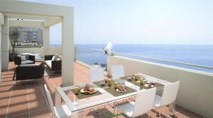 Großzügige Neubauwohnungen, Supermeerblick mit 3 Schlafzimmer, in La Cala del Moral – Costa del Sol