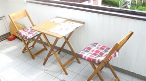 Balkon einer Wohnung
